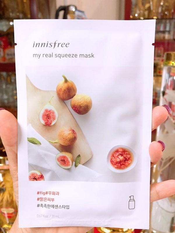 Combo 10 Miếng Mặt Nạ Giấy Từ Trái Vả Innisfree My Real Squeeze - Fig