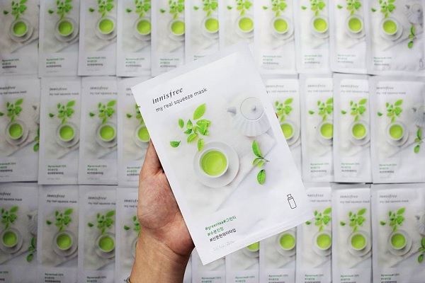 Combo 10 Mặt Nạ Chiết Xuất Trà Xanh Innisfree My Real Squeeze Mask #Greentea