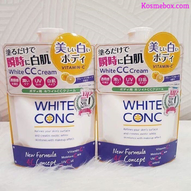 Review Kem Dưỡng Trắng Da White Conc Body CC Cream 200g